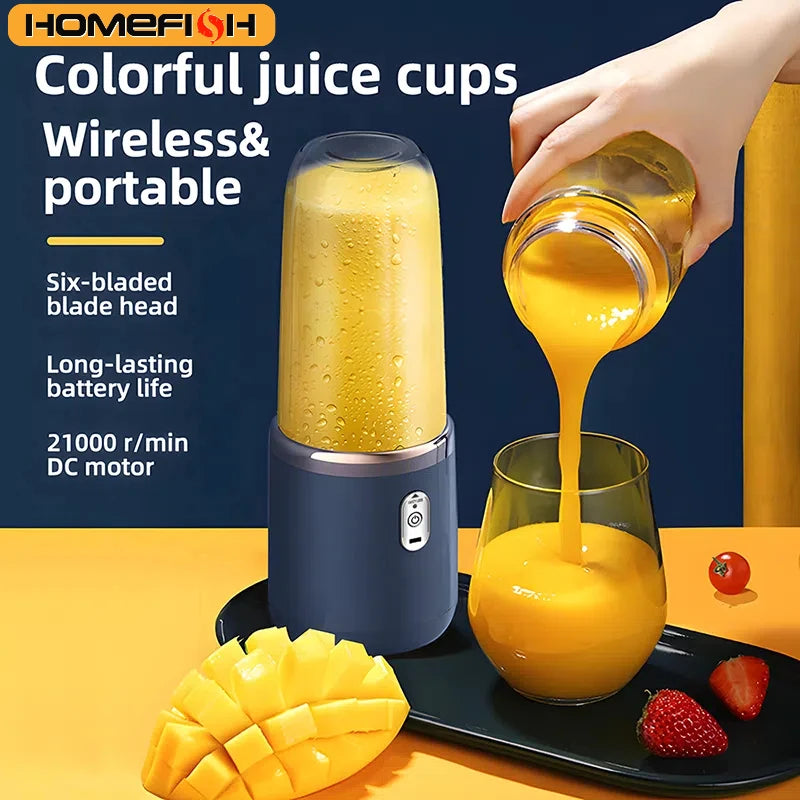 Mini Licuadora Portátil USB – Smoothies y Jugos en Cualquier Lugar